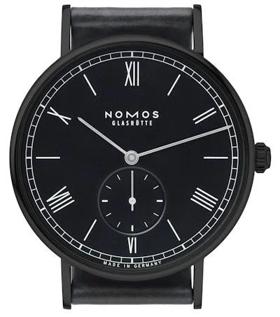 NOMOS Ludwig PVD Anorma Black, front view