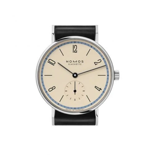 NOMOS Tangente 33 A Century of Bauhaus Blue, front view