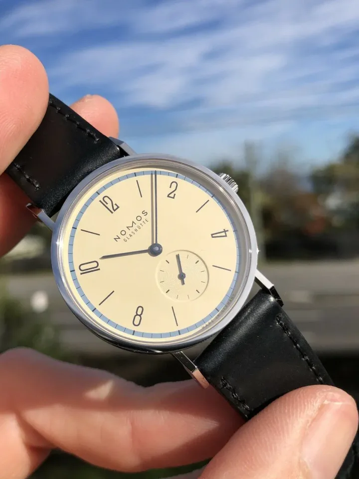 Tangente A Century of Bauhaus Blue watch