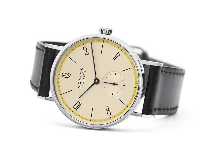 Tangente 38 A Century of Bauhaus Yellow watch