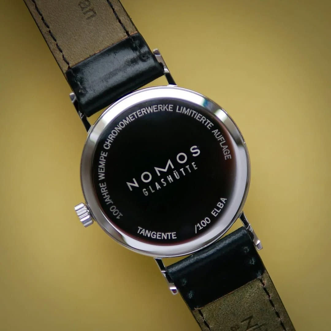 Caseback of the Tangente Elba
