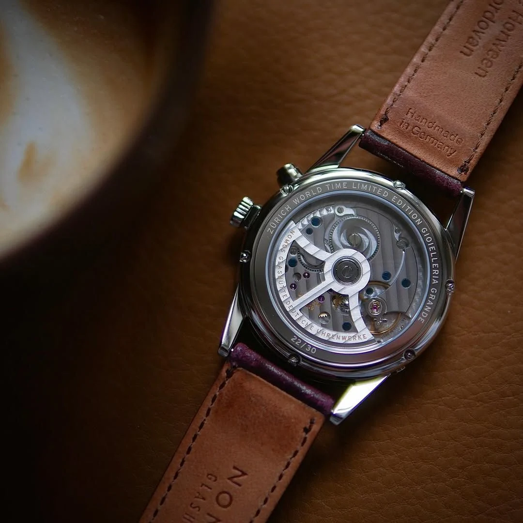 Caseback of the Zürich Worldtimer Rome