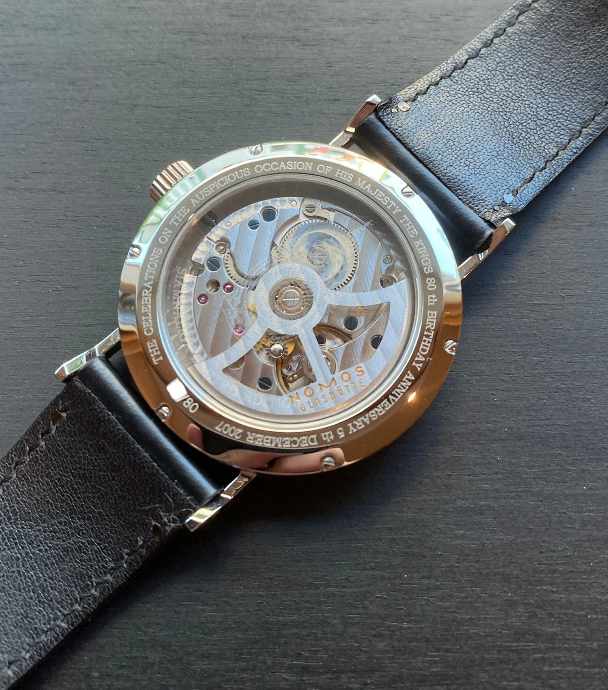 Caseback of the Tangomat Siam Naliga