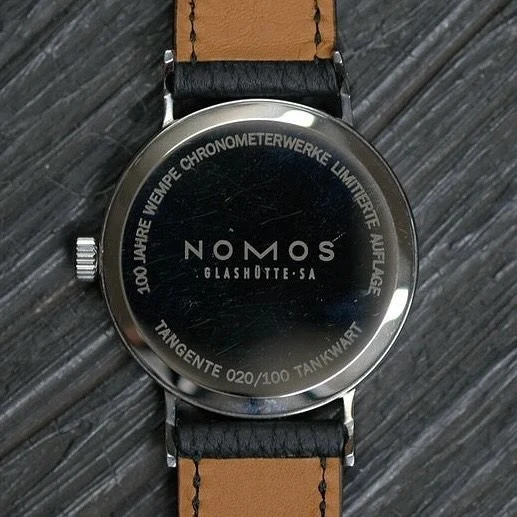 Caseback of the Tangente Power Reserve Tankwart