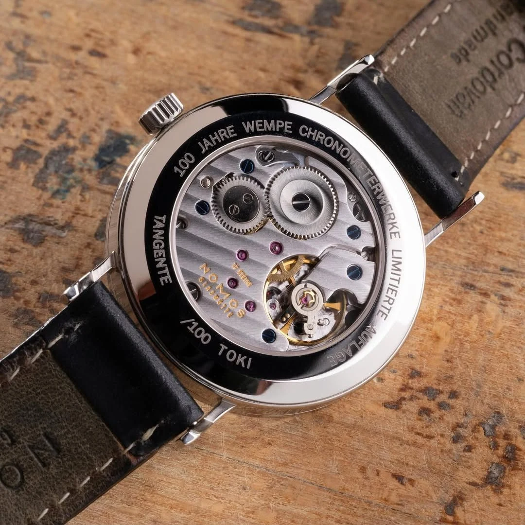 Caseback of the Tangente Toki