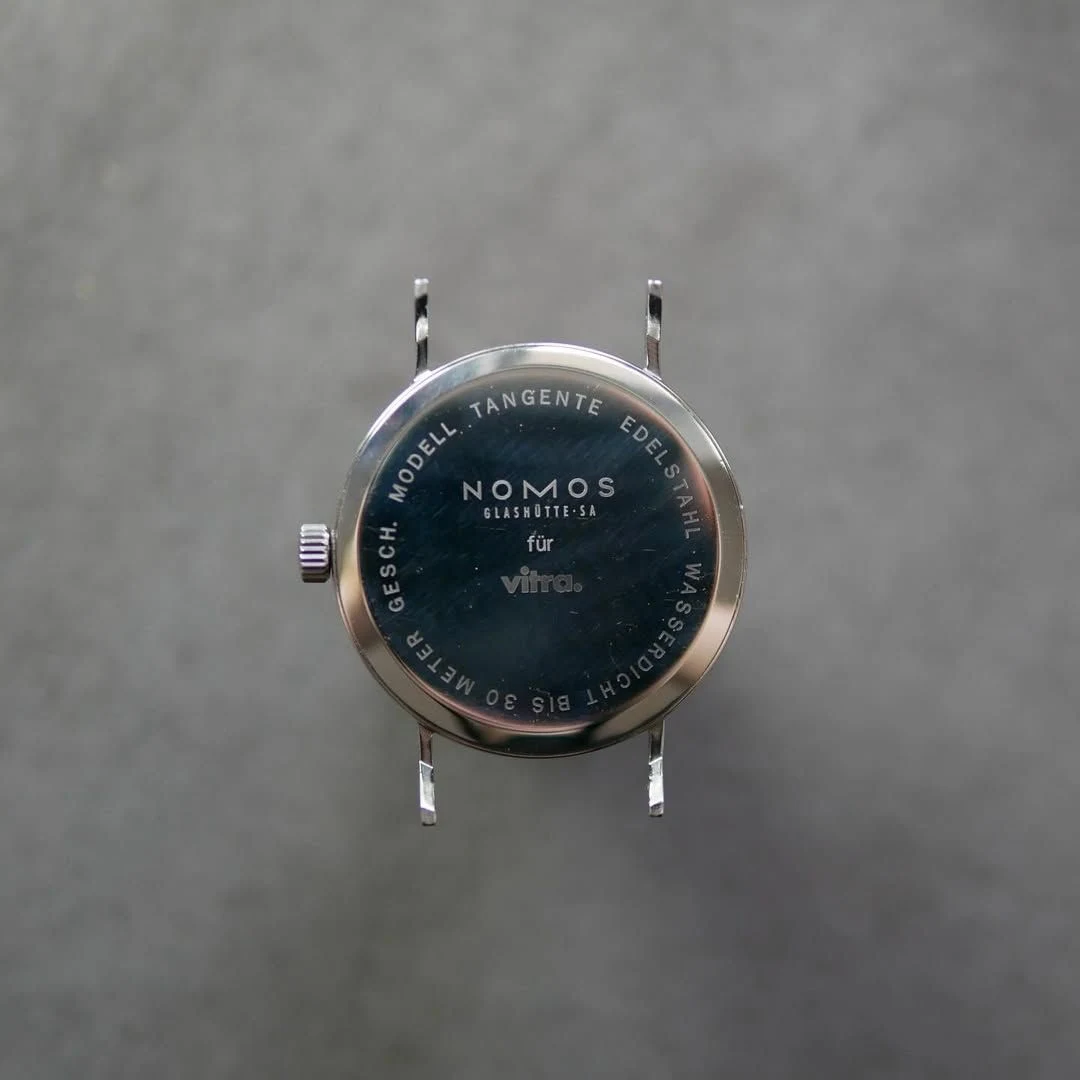 Caseback of the Tangente Vitra