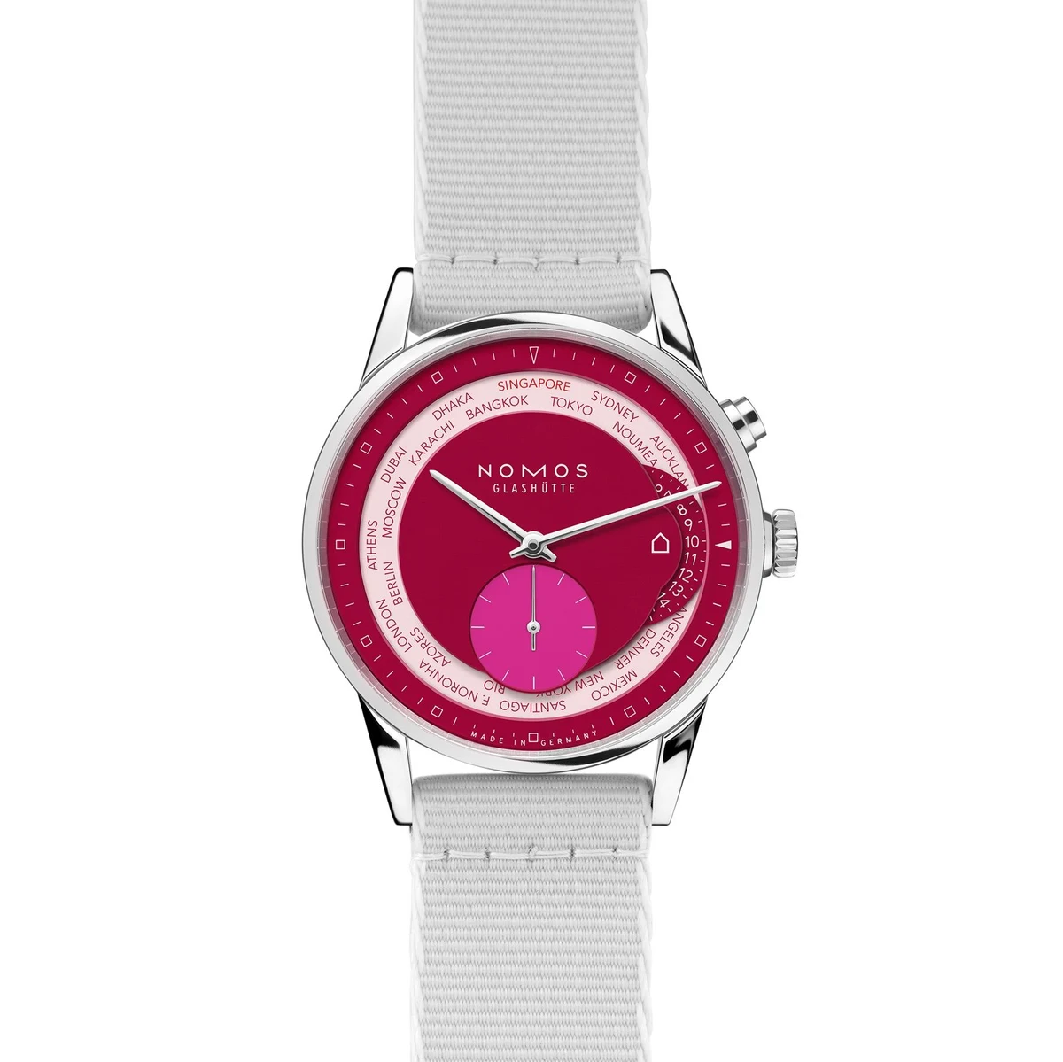 Detail view of the Zürich Worldtimer Sambal