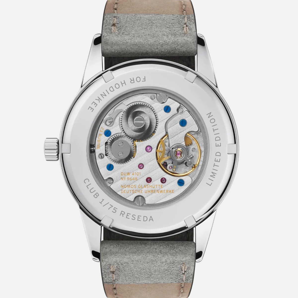 Caseback of the Club 38 Date Reseda
