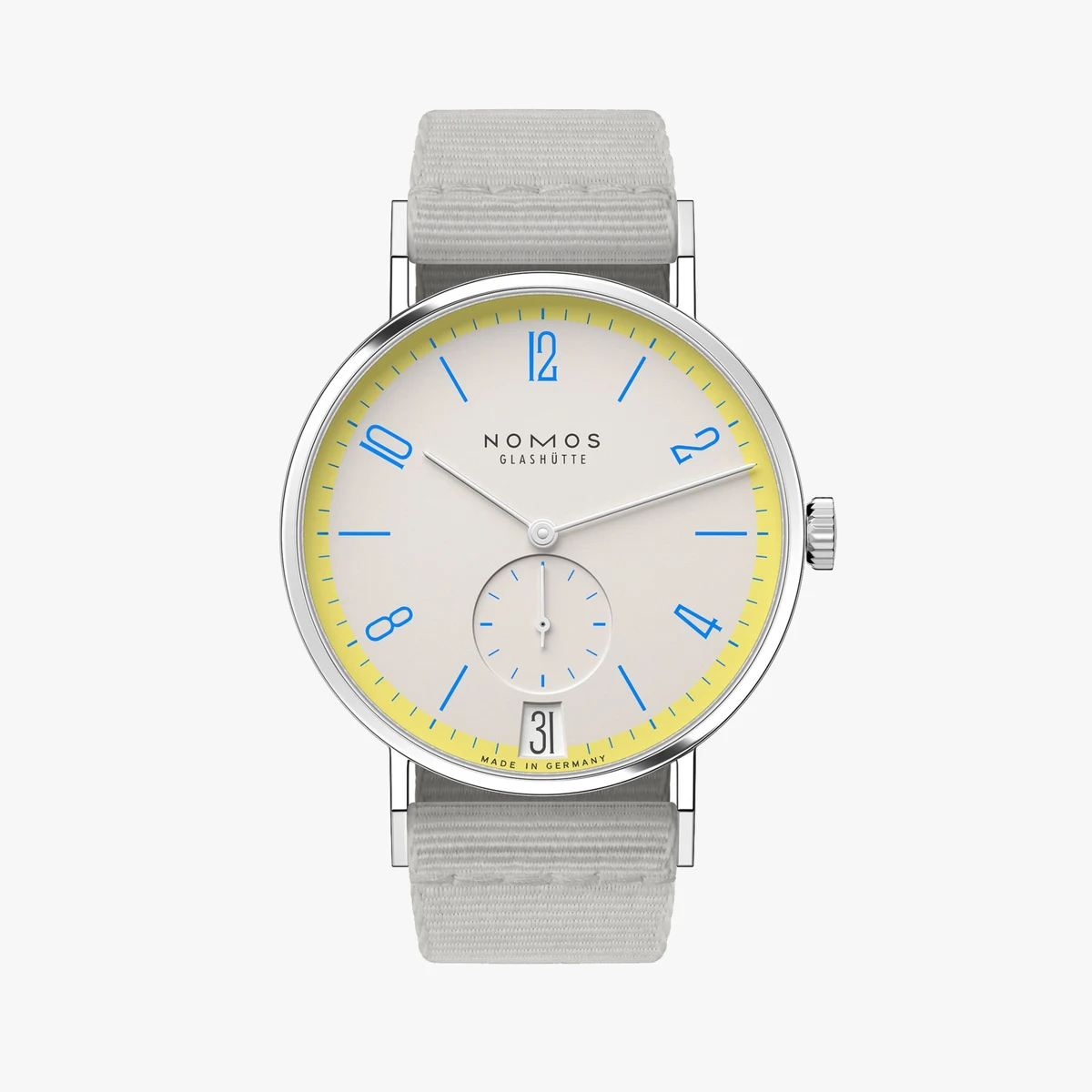 Detail view of the Tangente 38 Date Lemonbiscuit