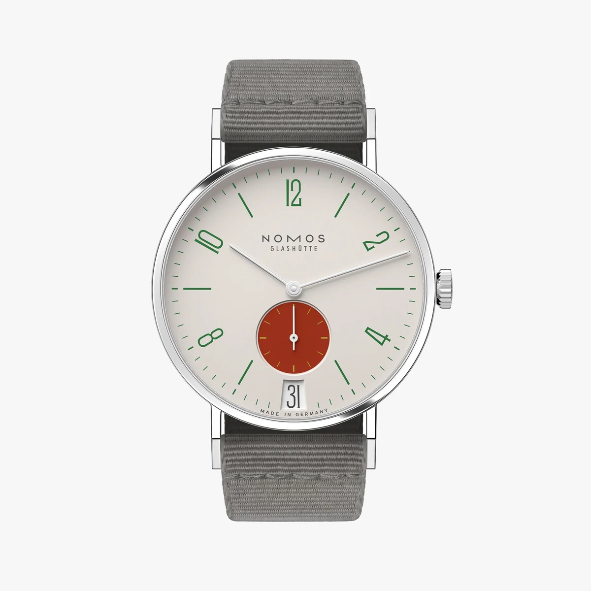Detail view of the Tangente 38 Date Stop