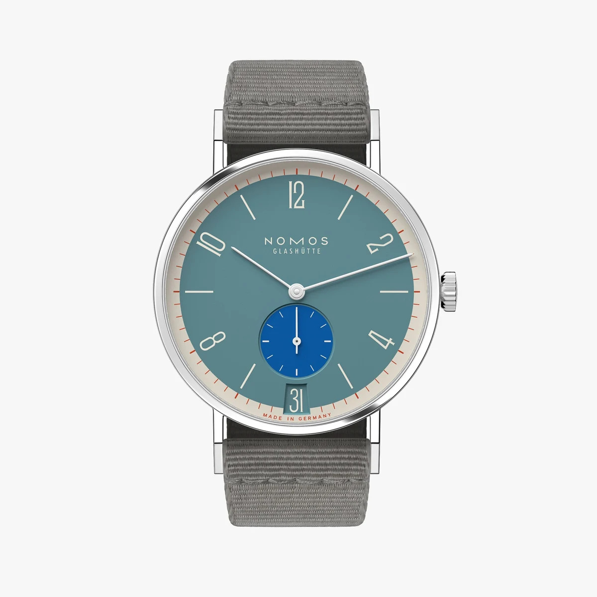Detail view of the Tangente 38 Date Super Sardine