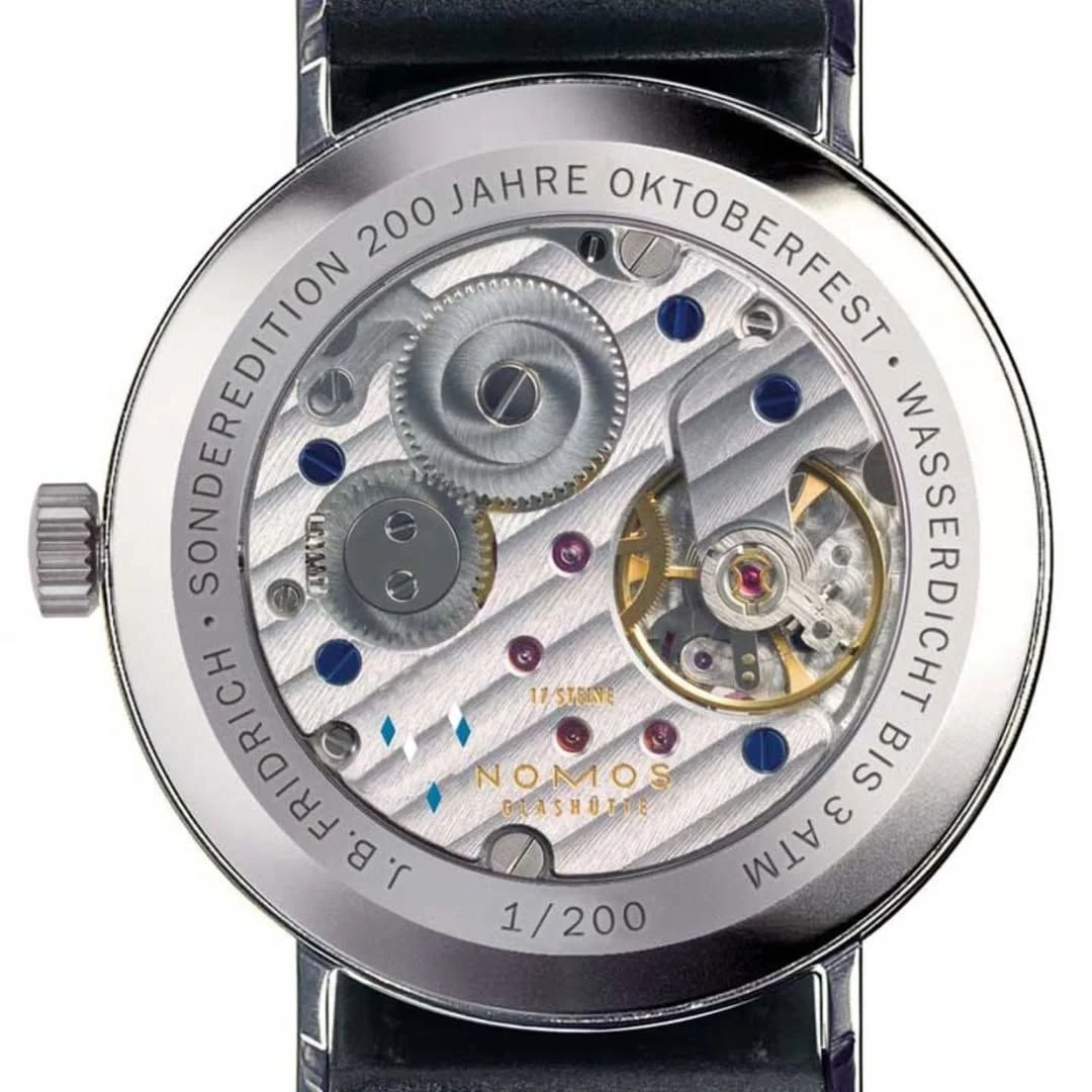 Caseback of the Tangente 200 Jahre Oktoberfest