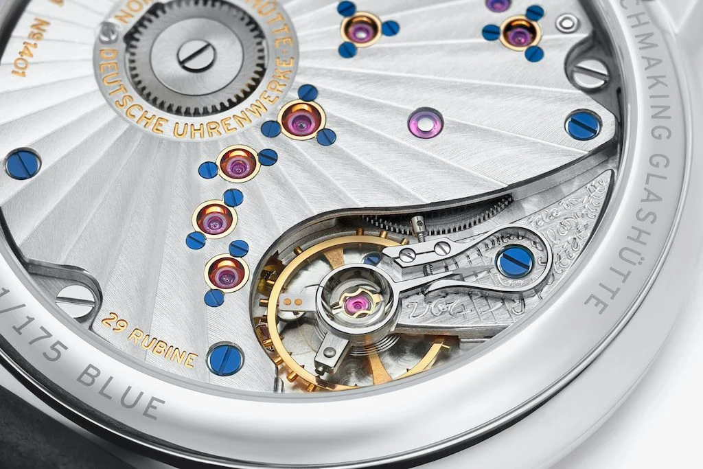 Detail view of the Lambda 175 Years Watchmaking Glashütte