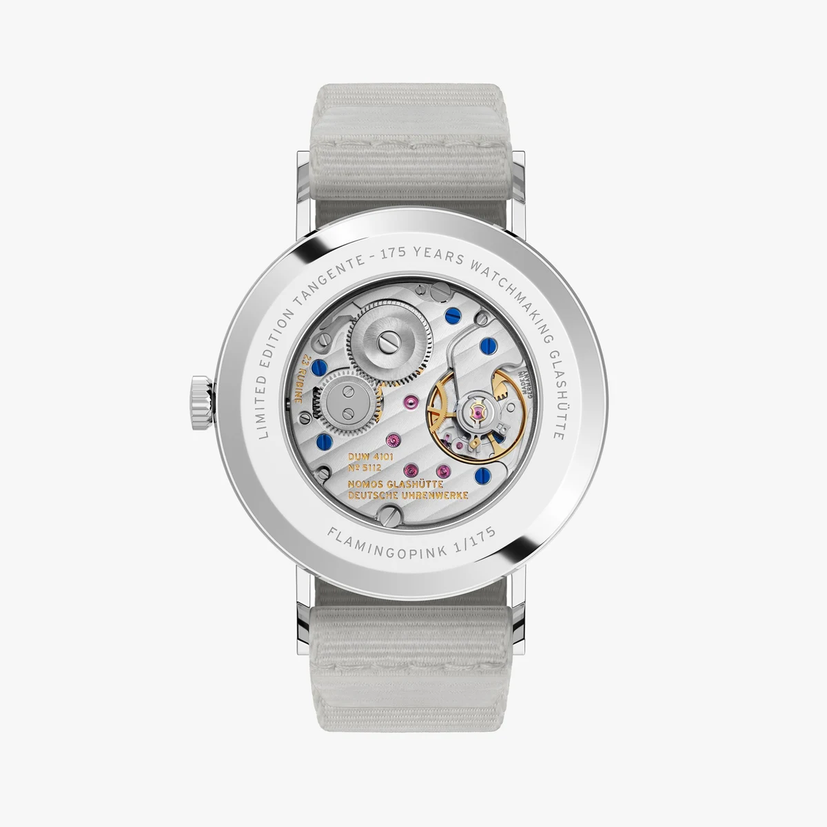Movement of the Tangente 38 Date Flamingopink