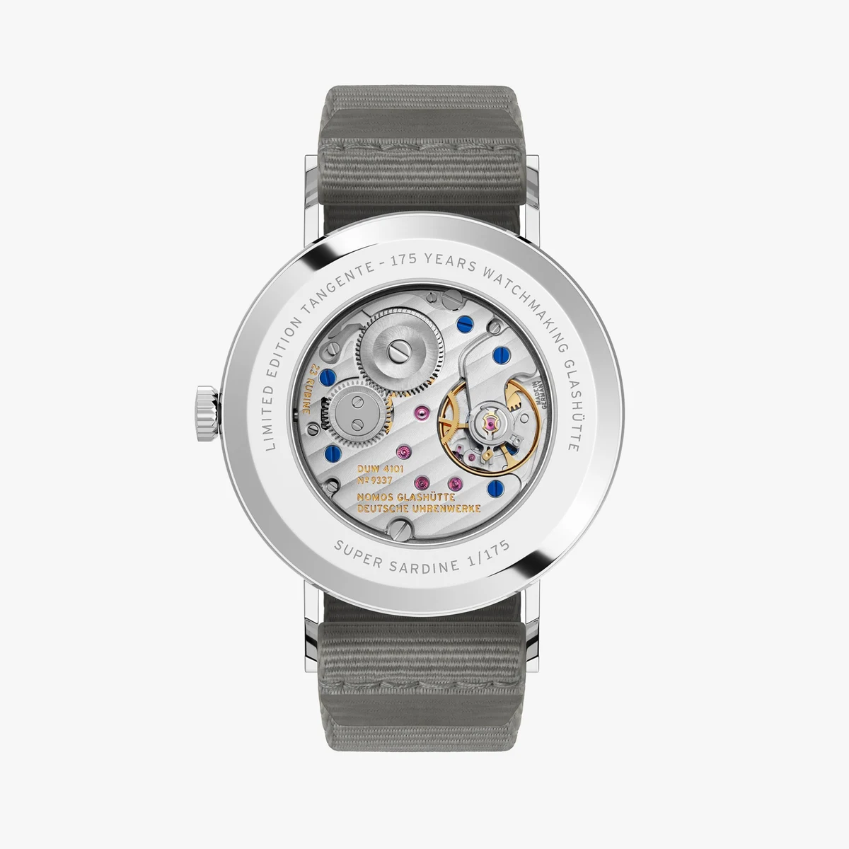 Movement of the Tangente 38 Date Super Sardine